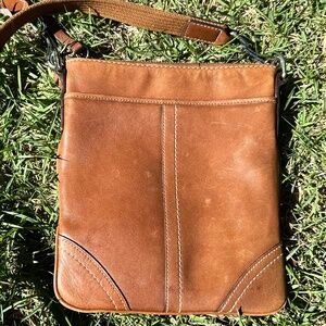 Vintage Coach Swingpack Metro Crossbody Purse in Camel